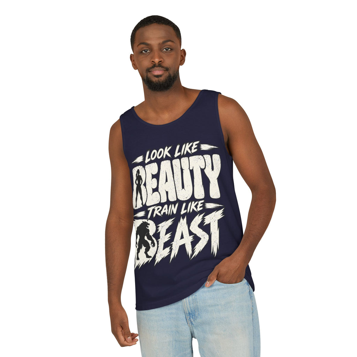 Look Like Beauty / Train Like Beast – Comfort Colors Garment-Dyed Tank