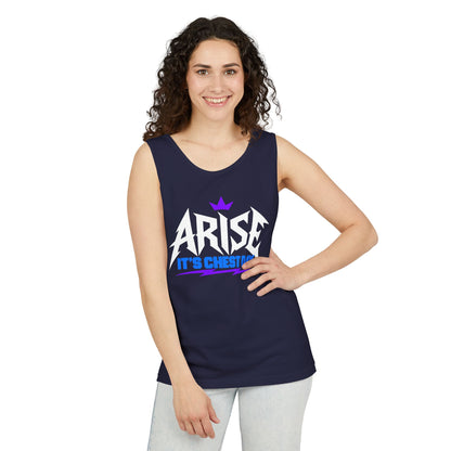 Arise, It’s Chest Day – Minimal Crown – Comfort Colors Garment-Dyed Tank