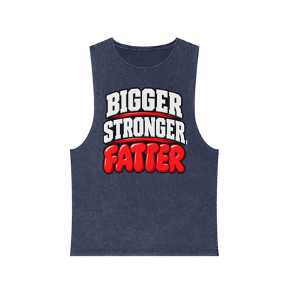 Bigger Stronger Fatter – Stonewash Tank