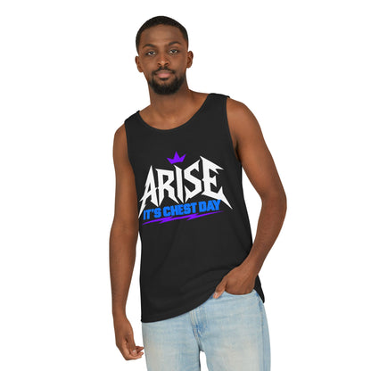 Arise, It’s Chest Day – Minimal Crown – Comfort Colors Garment-Dyed Tank