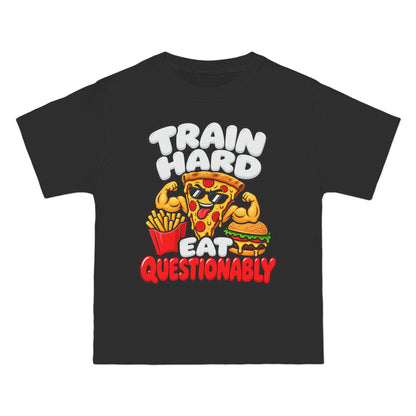 Train Hard Eat Questionably – Beefy-T Short-Sleeve T-Shirt