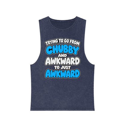 Trying to Go from Chubby and Awkward to Just Awkward – Stonewash Tank
