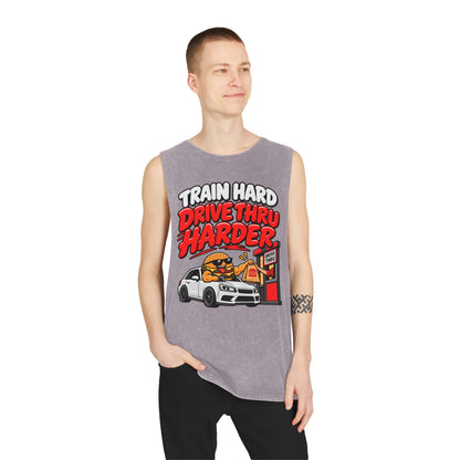 Train Hard Drive Thru Harder – Drive-Thru Design – Stonewash Tank