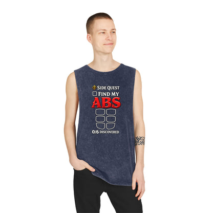 Side Quest: Find My Abs – Stonewash Tank
