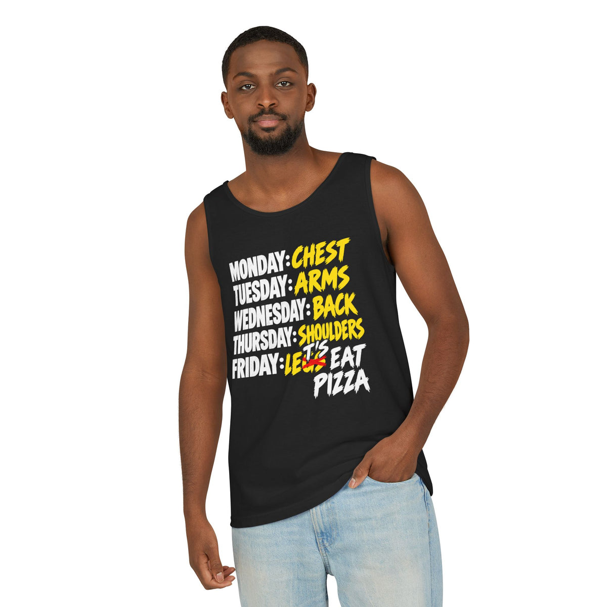 Workout Week: Let’s Eat Pizza – Comfort Colors Garment-Dyed Tank