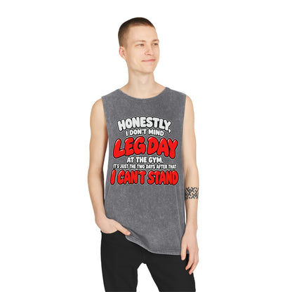 Honestly Leg Day – Stonewash Tank