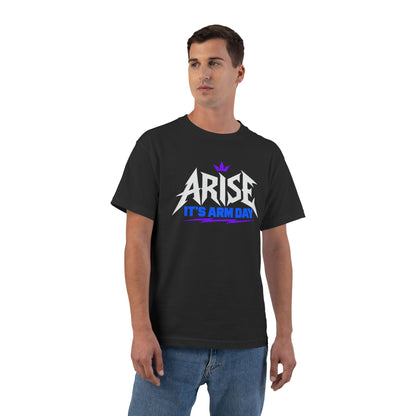 Arise, It’s Arm Day – Minimal Crown – Beefy-T Short-Sleeve T-Shirt