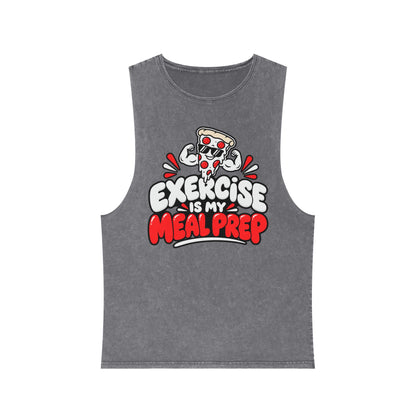 Exercise Is My Meal Prep – Stonewash Tank