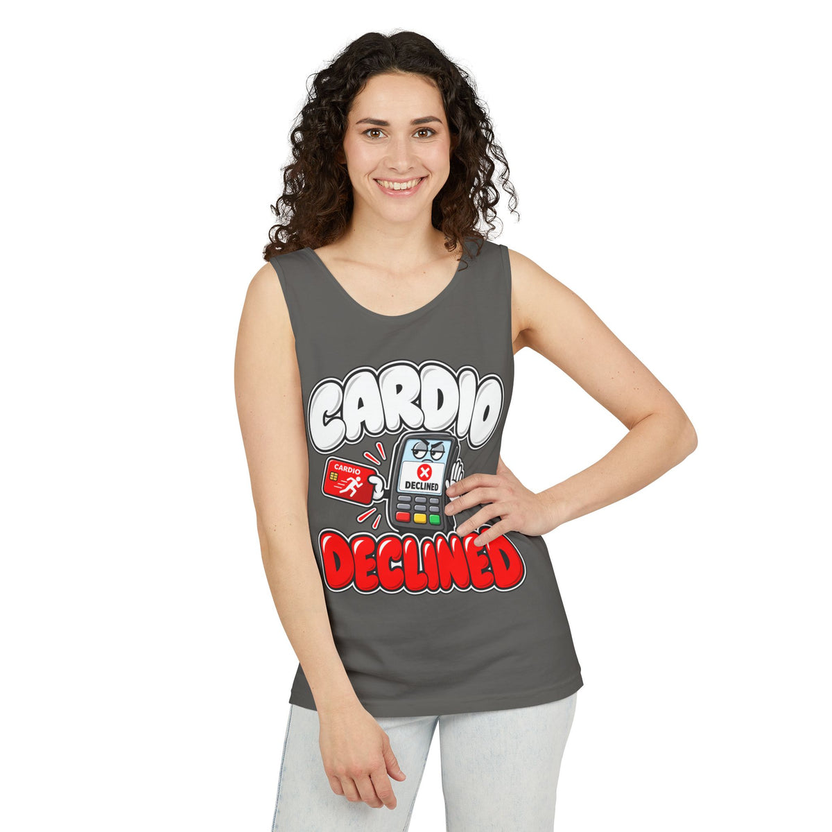 Cardio Declined – Comfort Colors Garment-Dyed Tank