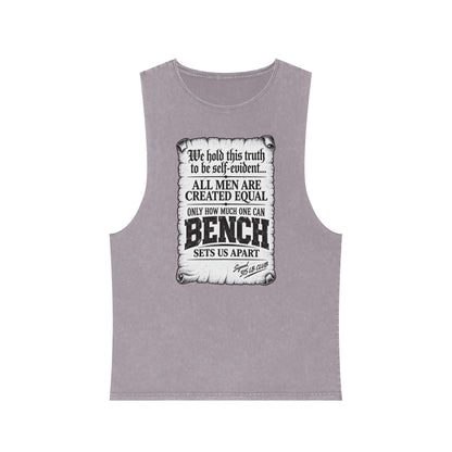 All Men Are Created Equal – Scroll Design – Stonewash Tank