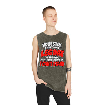 Honestly Leg Day – Stonewash Tank