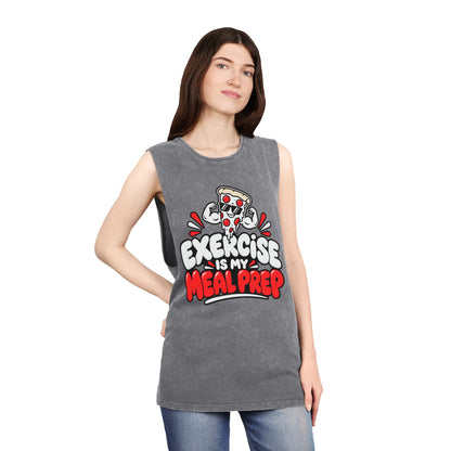 Exercise Is My Meal Prep – Stonewash Tank