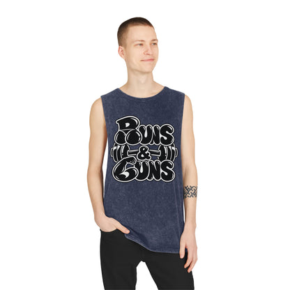 Buns & Guns – Stonewash Tank