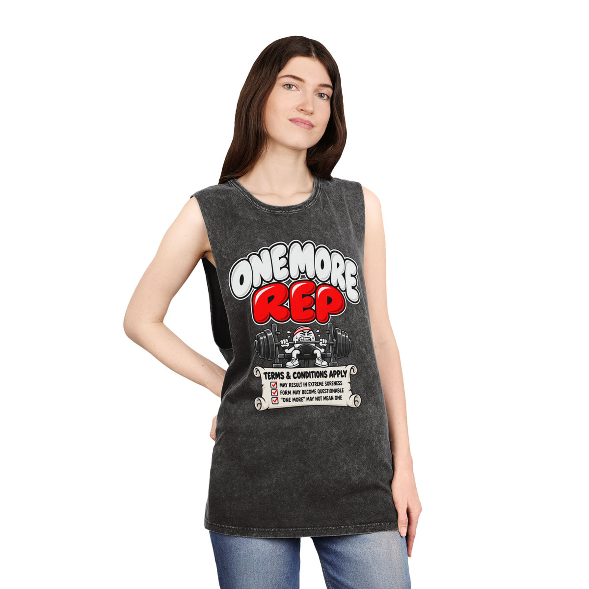 One More Rep — Illustrated – Stonewash Tank