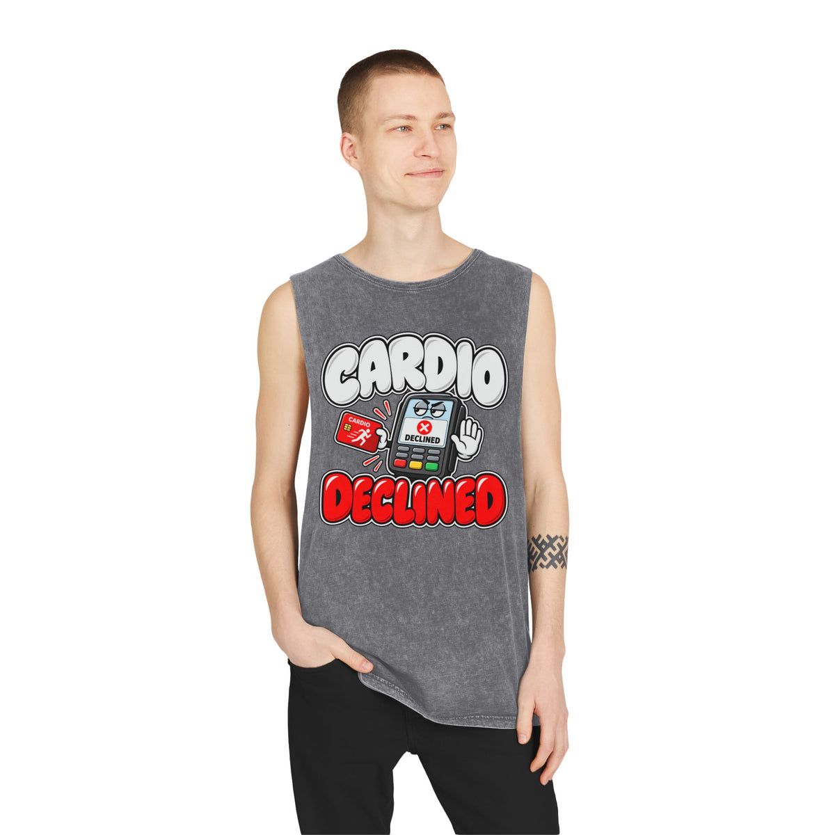 Cardio Declined – Stonewash Tank