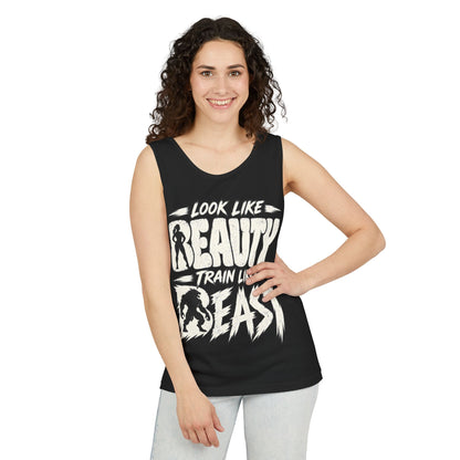 Look Like Beauty / Train Like Beast – Comfort Colors Garment-Dyed Tank