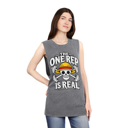 The One Rep Is Real – Stonewash Tank
