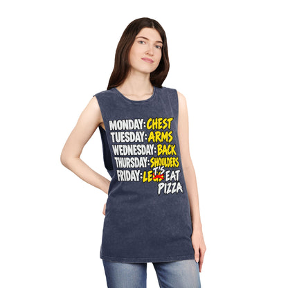 Lets Eat Pizza – Stonewash Tank