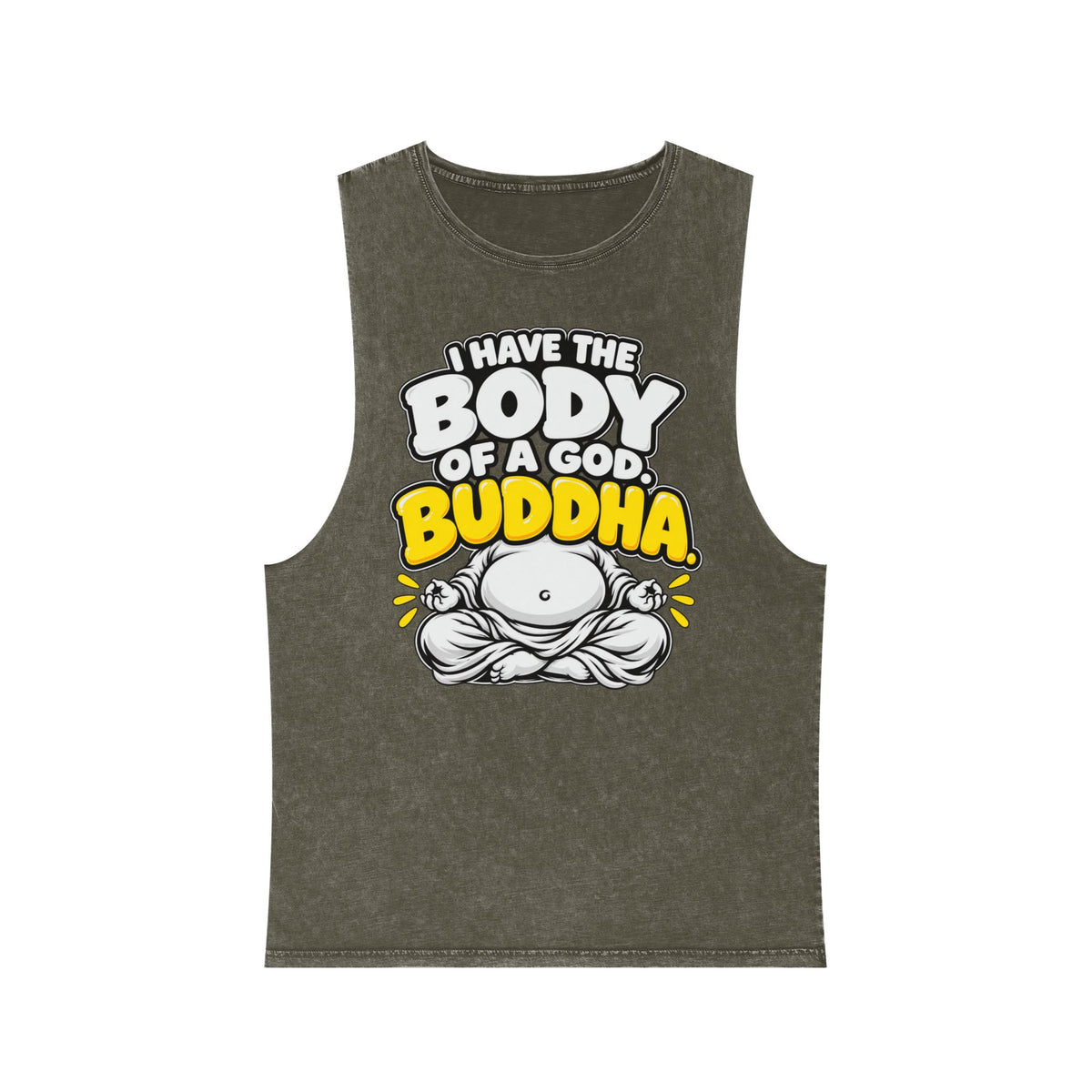 I Have the Body of a God: Buddha – Stonewash Tank