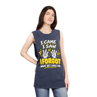 I Came I Saw I Forgot What Set I Was On – Stonewash Tank