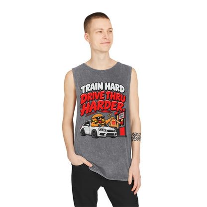 Train Hard Drive Thru Harder – Drive-Thru Design – Stonewash Tank