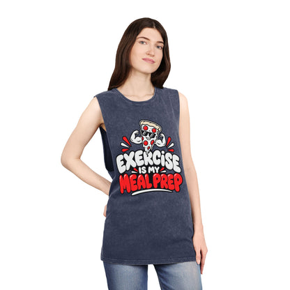 Exercise Is My Meal Prep – Stonewash Tank