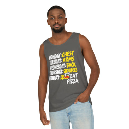 Workout Week: Let’s Eat Pizza – Comfort Colors Garment-Dyed Tank