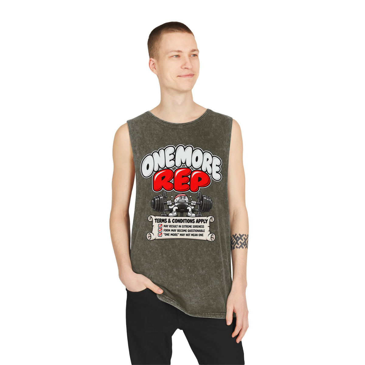 One More Rep — Illustrated – Stonewash Tank