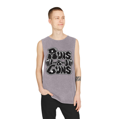 Buns & Guns – Stonewash Tank