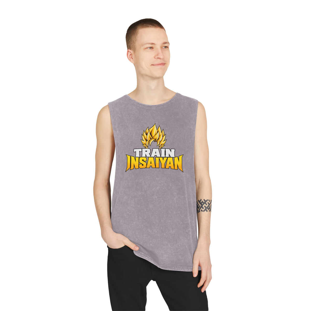 Train Insaiyan – Stonewash Tank