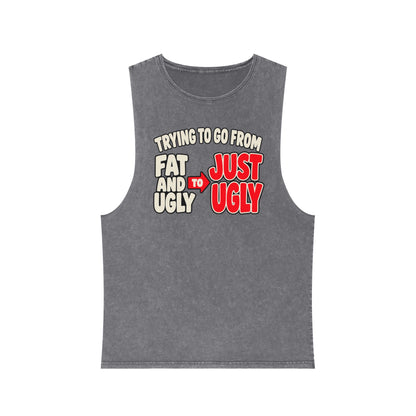 Trying to Go from Fat and Ugly to Just Ugly – Arrow – Stonewash Tank