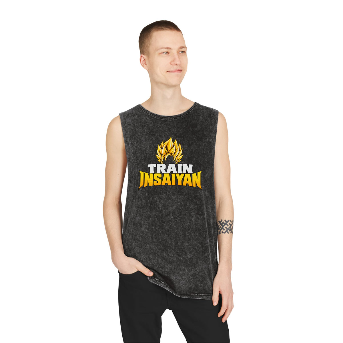 Train Insaiyan – Stonewash Tank