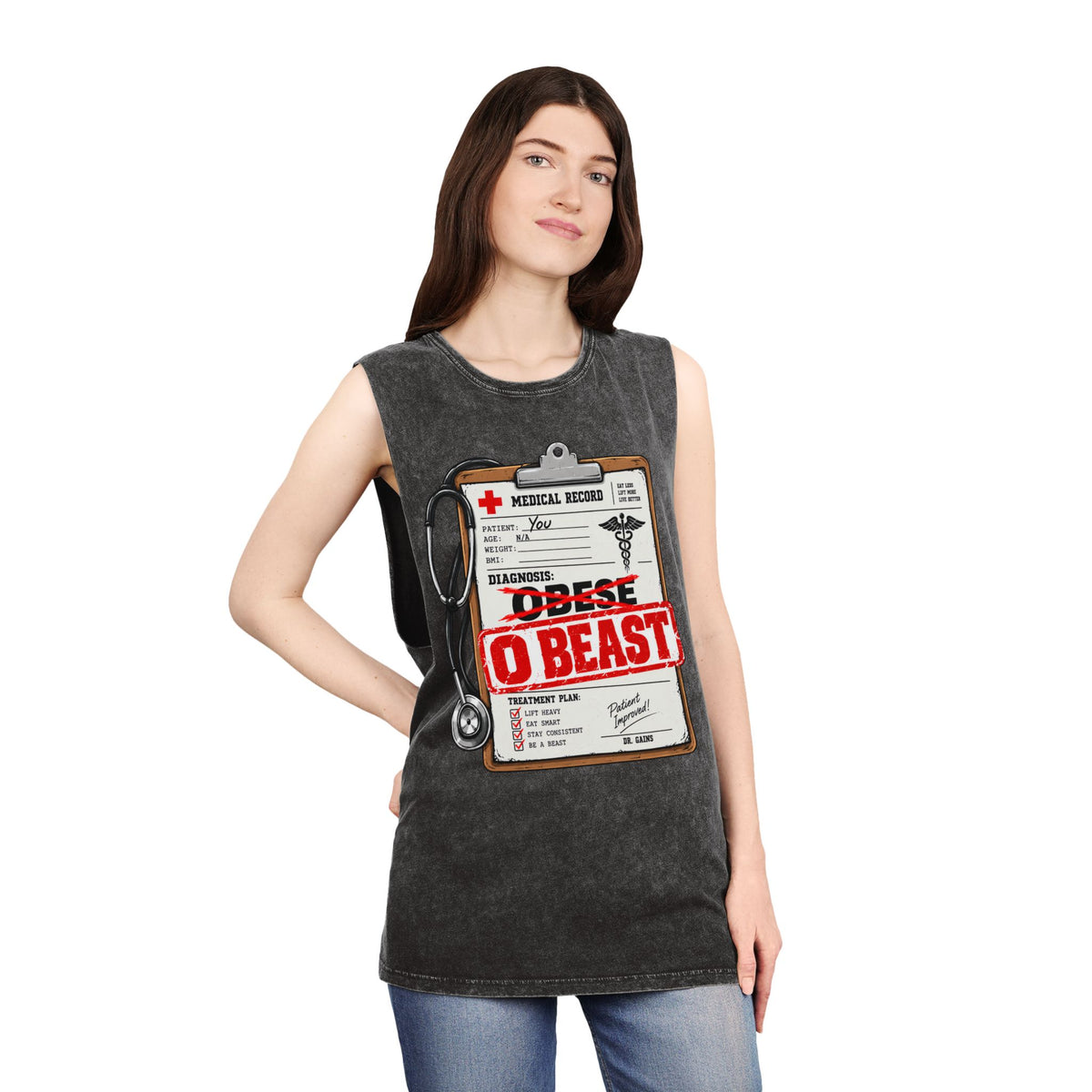 O Beast – Stonewash Tank