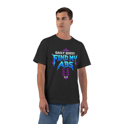Daily Quest: Find My Abs – Hanes Beefy-T Shirt