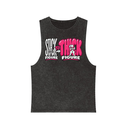Stick to Thick Figure – Stonewash Tank