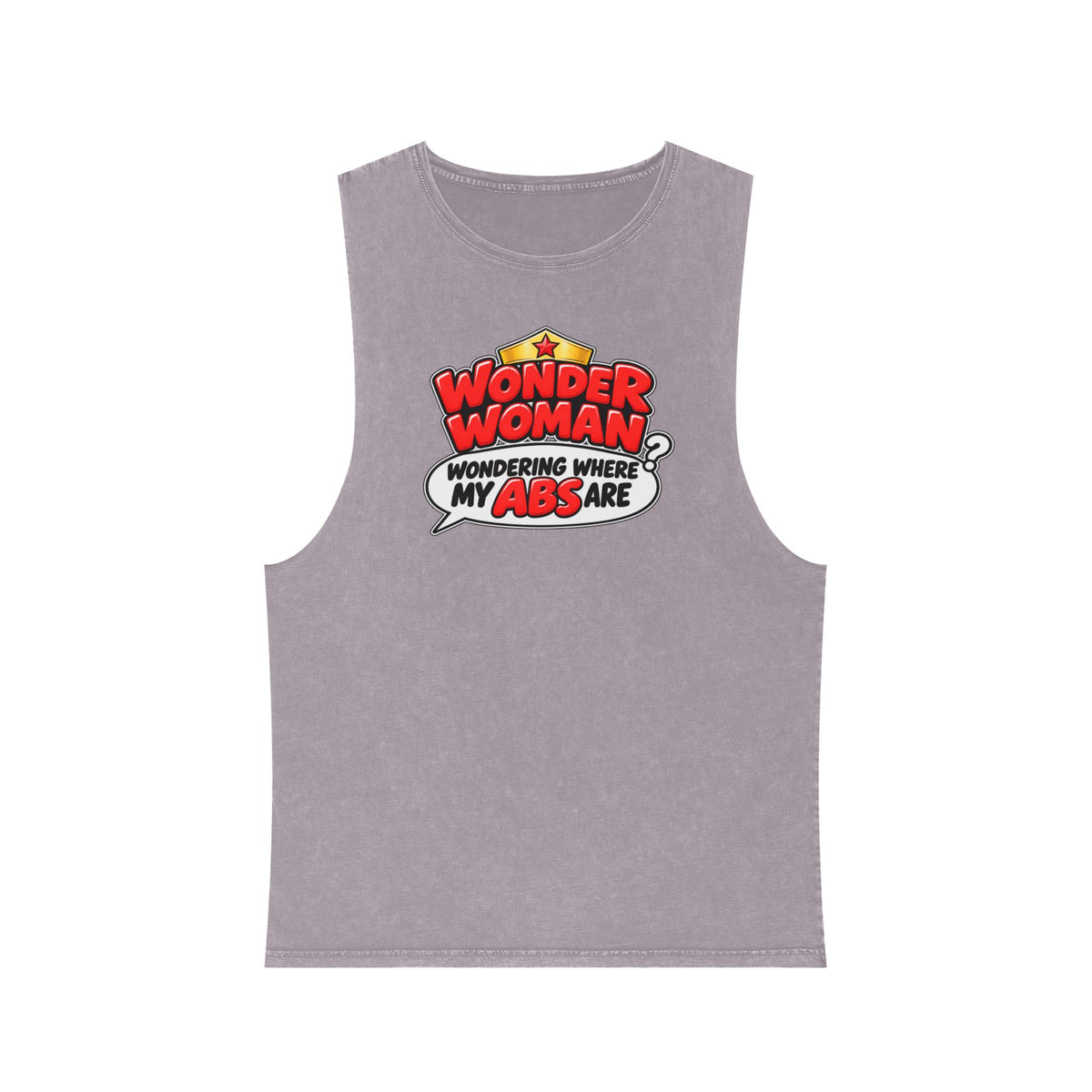 Wondering Where My Abs Are – Stonewash Tank