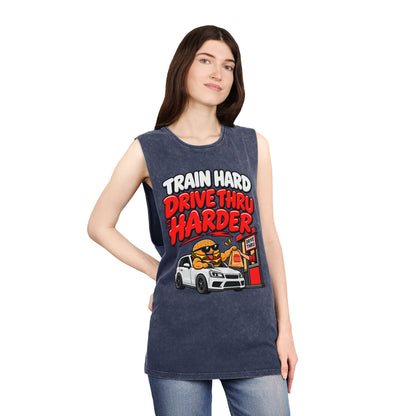 Train Hard Drive Thru Harder – Drive-Thru Design – Stonewash Tank