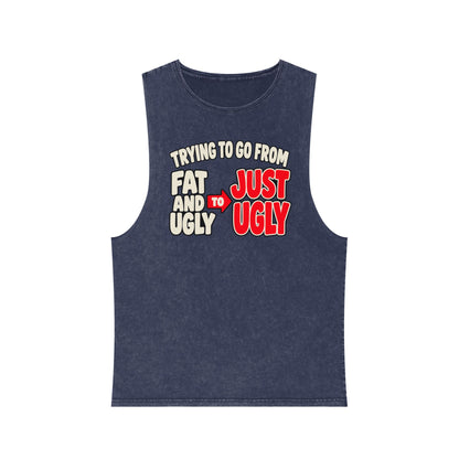 Trying to Go from Fat and Ugly to Just Ugly – Arrow – Stonewash Tank