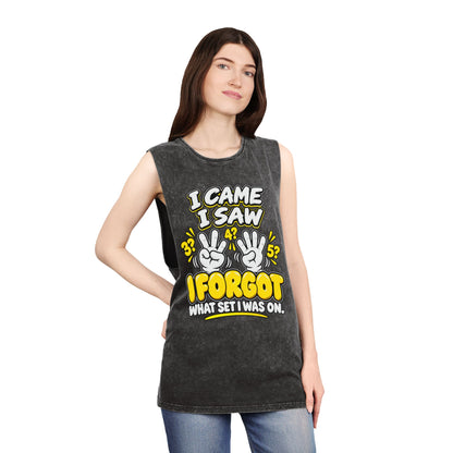 I Came I Saw I Forgot What Set I Was On – Stonewash Tank