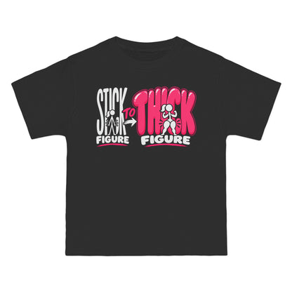 Stick Figure to Thick Figure – Beefy-T Short-Sleeve T-Shirt