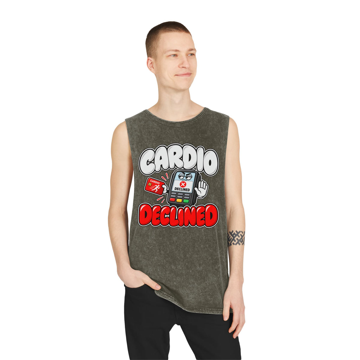 Cardio Declined – Stonewash Tank