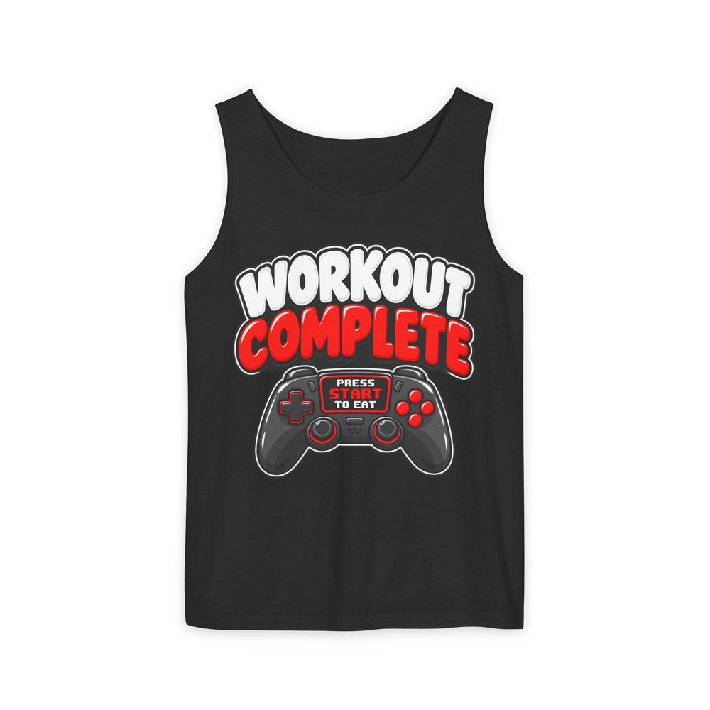 Workout Complete – Press Start to Eat