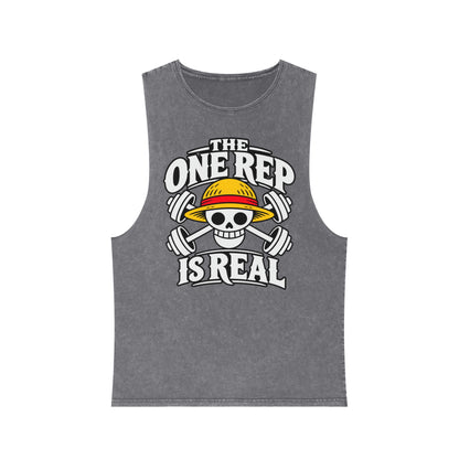 The One Rep Is Real – Stonewash Tank