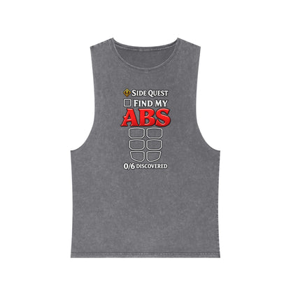 Side Quest: Find My Abs – Stonewash Tank