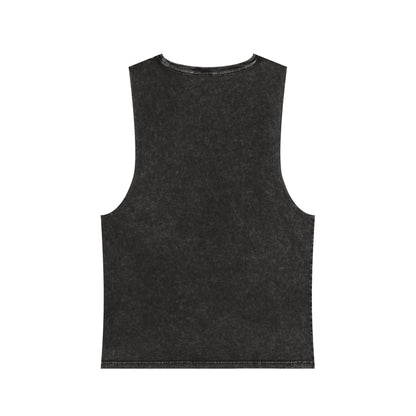 Pizza Lover Tank Top - "I Want Absolutely All The Pizza" Stonewash Muscle Tee