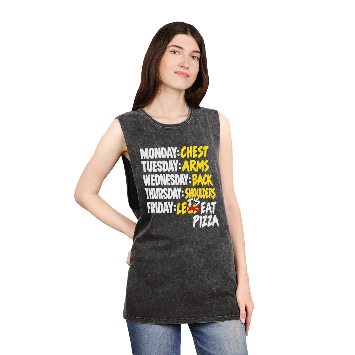 Workout Week: Let's Eat Pizza – Stonewash Tank