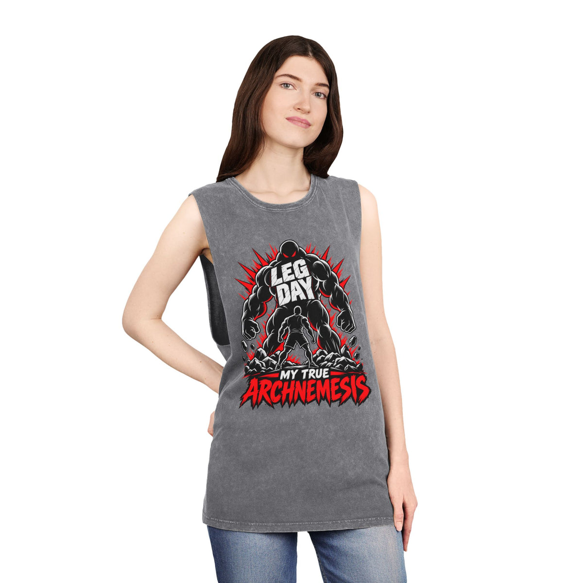 Leg Day: My True Archnemesis – Stonewash Tank