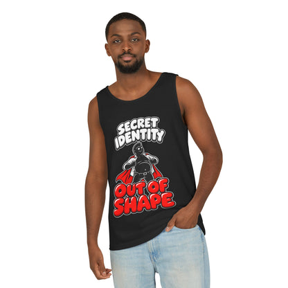 Secret Identity: Out of Shape – Comfort Colors Garment-Dyed Tank