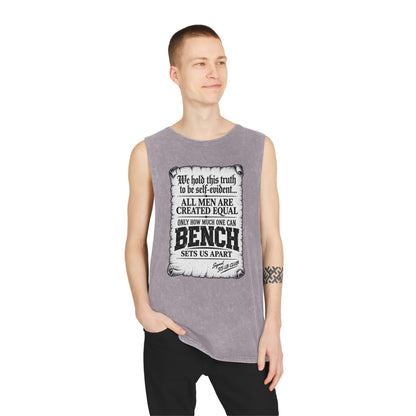 All Men Are Created Equal – Scroll Design – Stonewash Tank