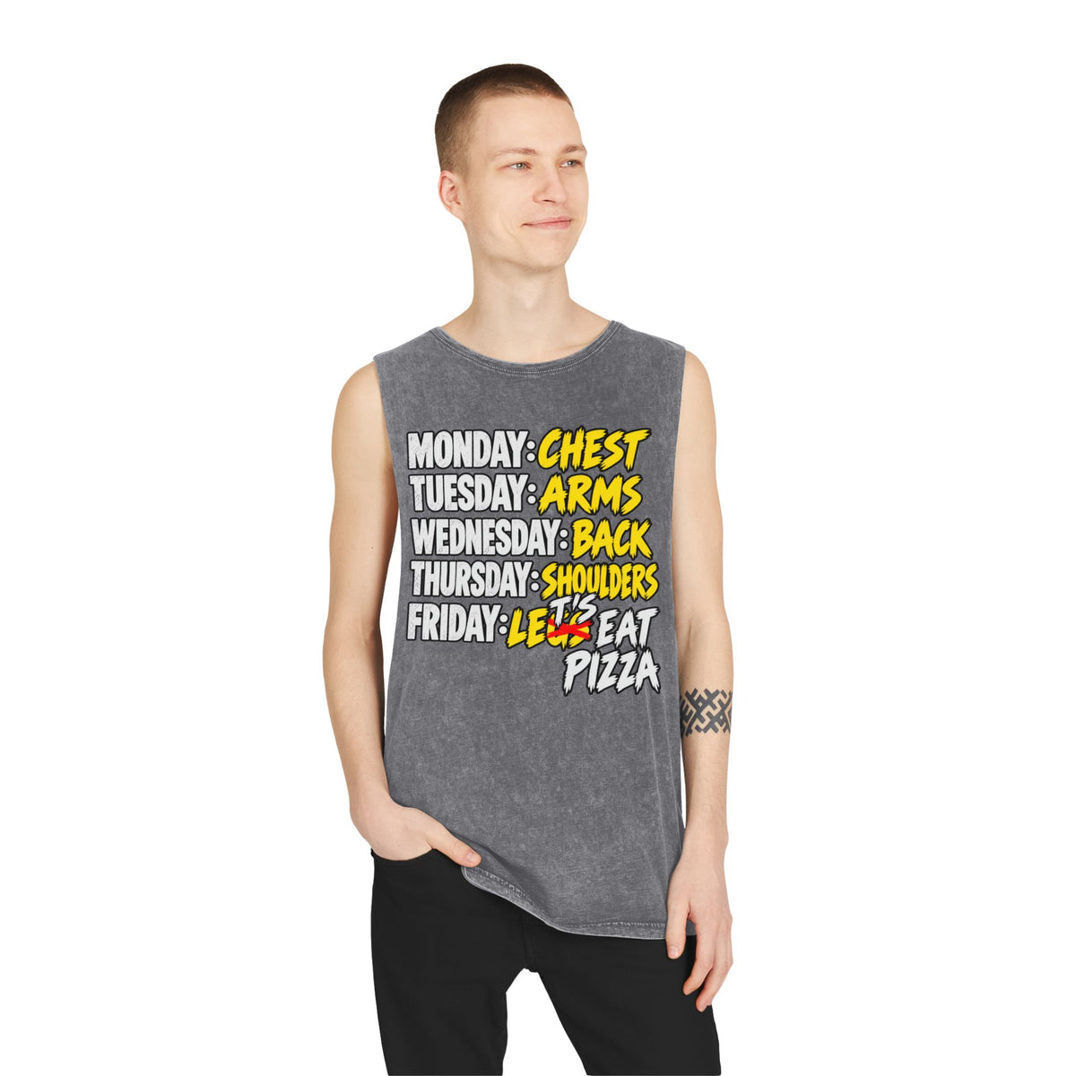 Lets Eat Pizza – Stonewash Tank